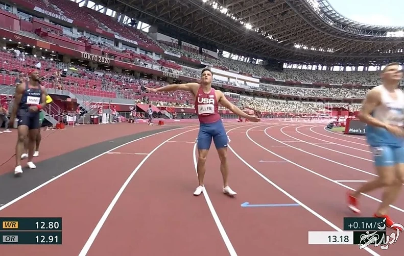 حرکات موزون یک آمریکایی در المپیک/عگس